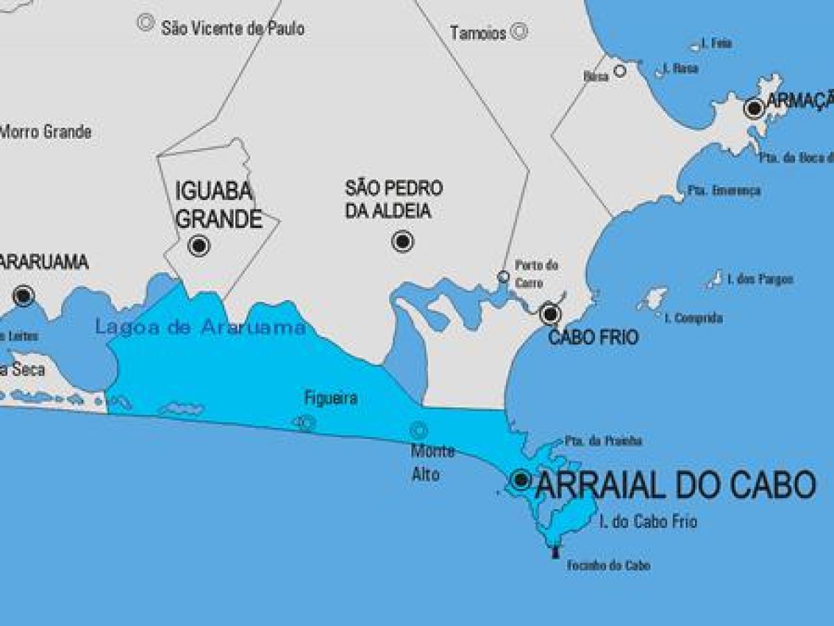 Mapa Arraial do Cabo gmina