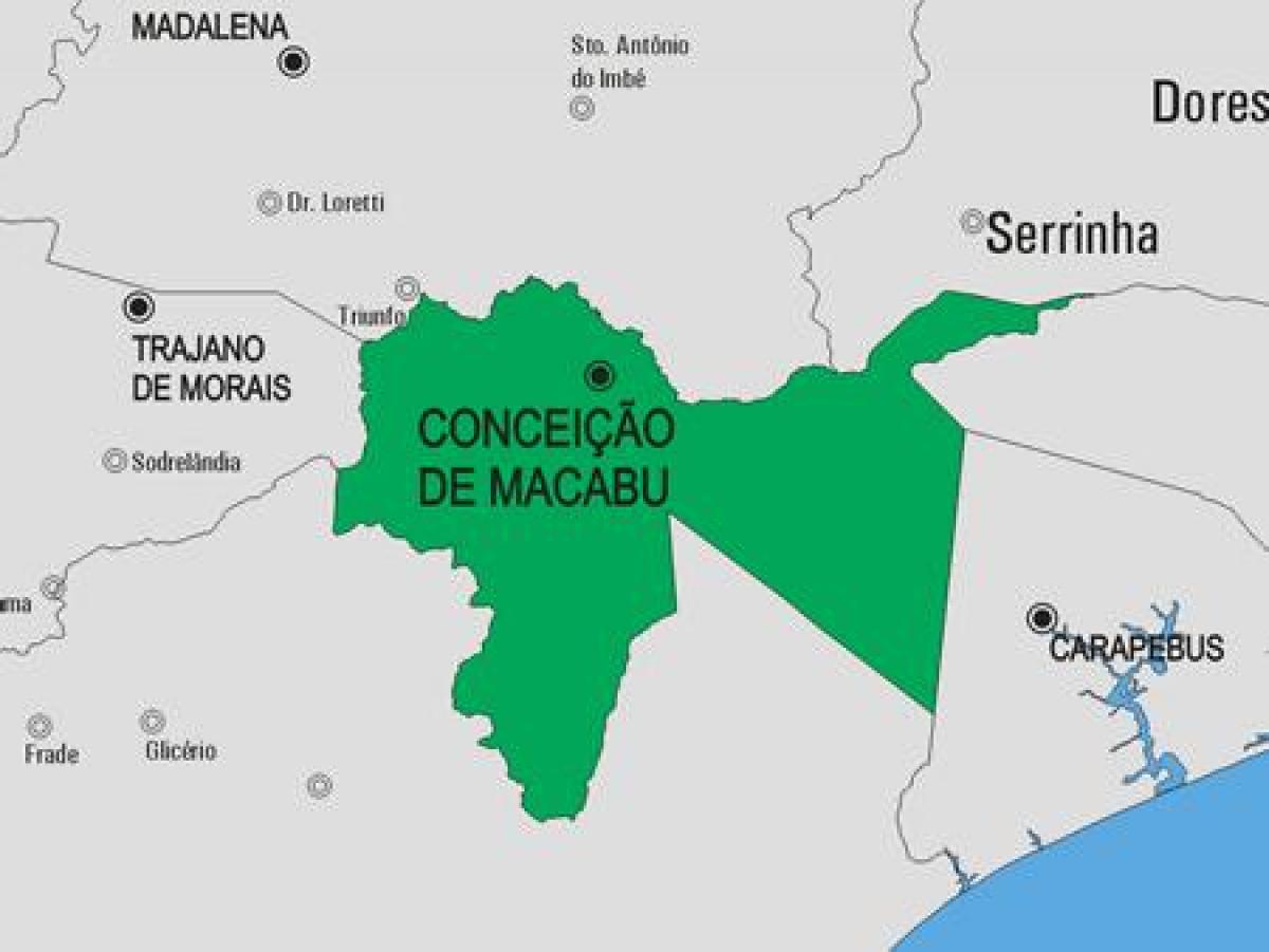 Mapa Conceição de Macabu gmina