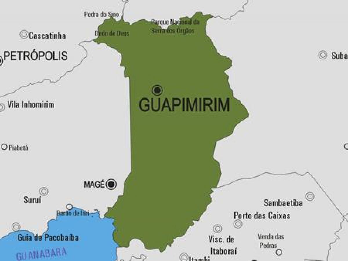 Mapa gminy Гуапимирин