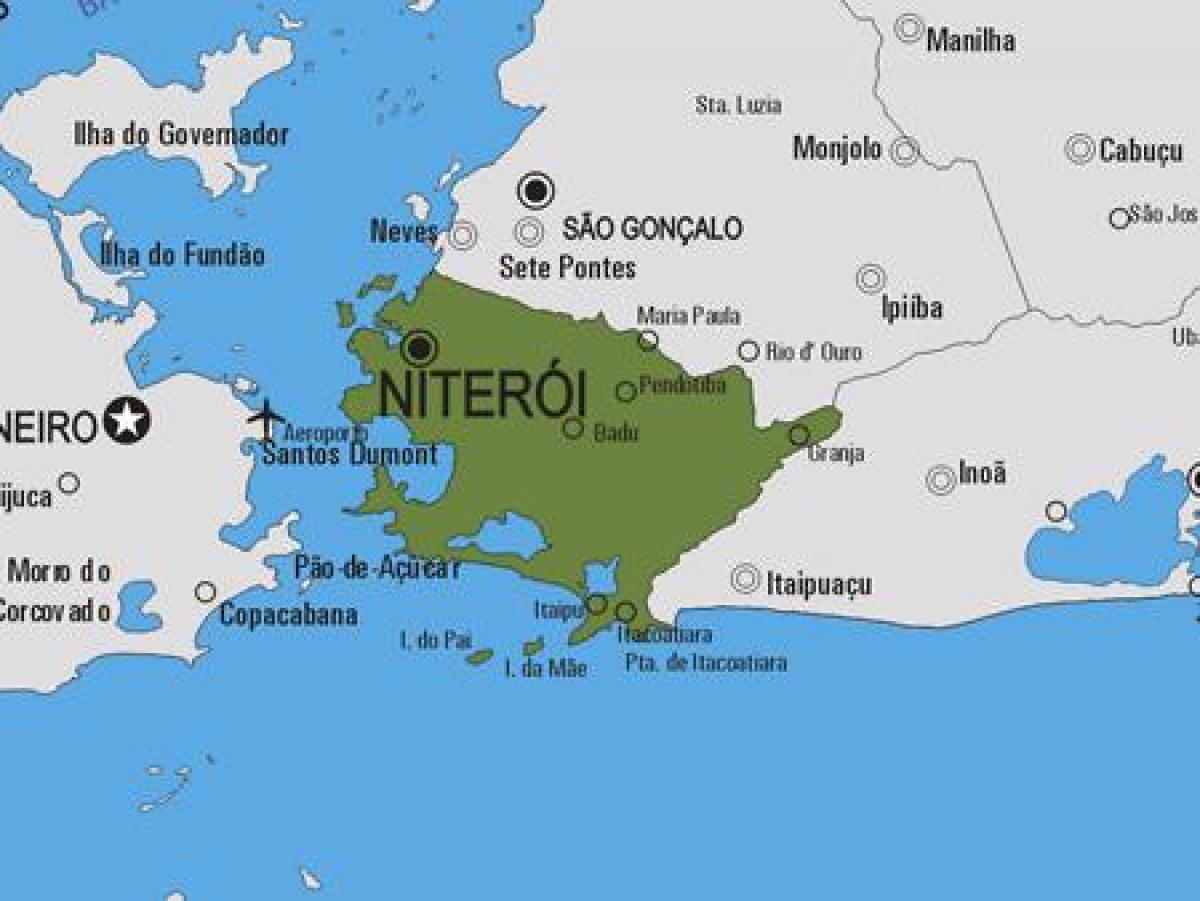 Mapa gminy Niteroi