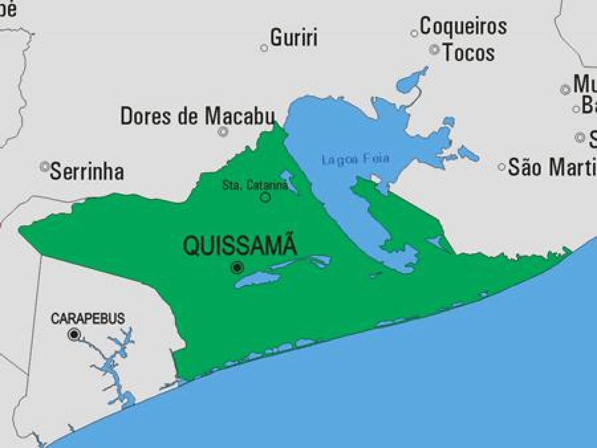 Mapa gminy Quissamã