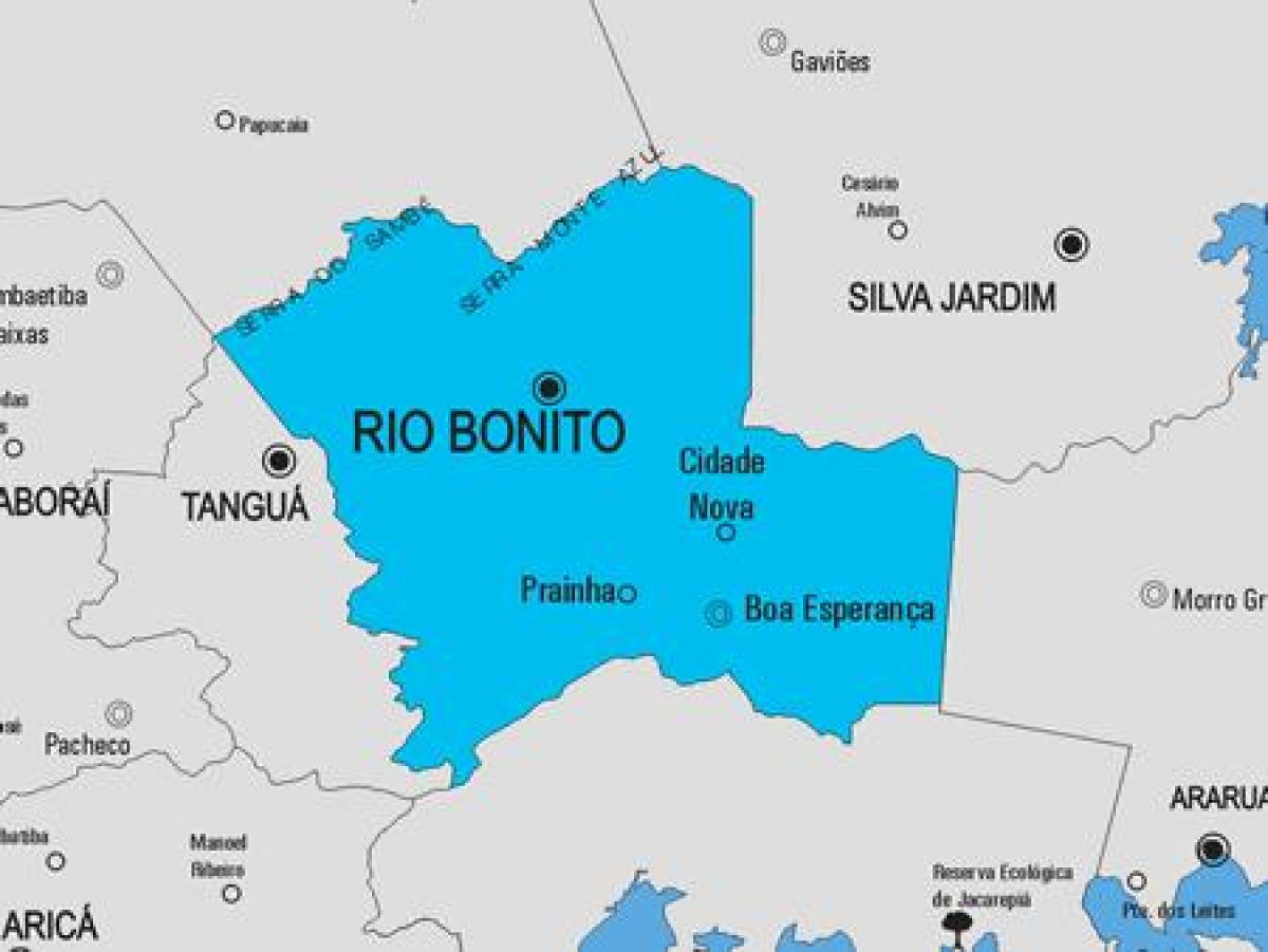 Mapa Rio das Flores gmina