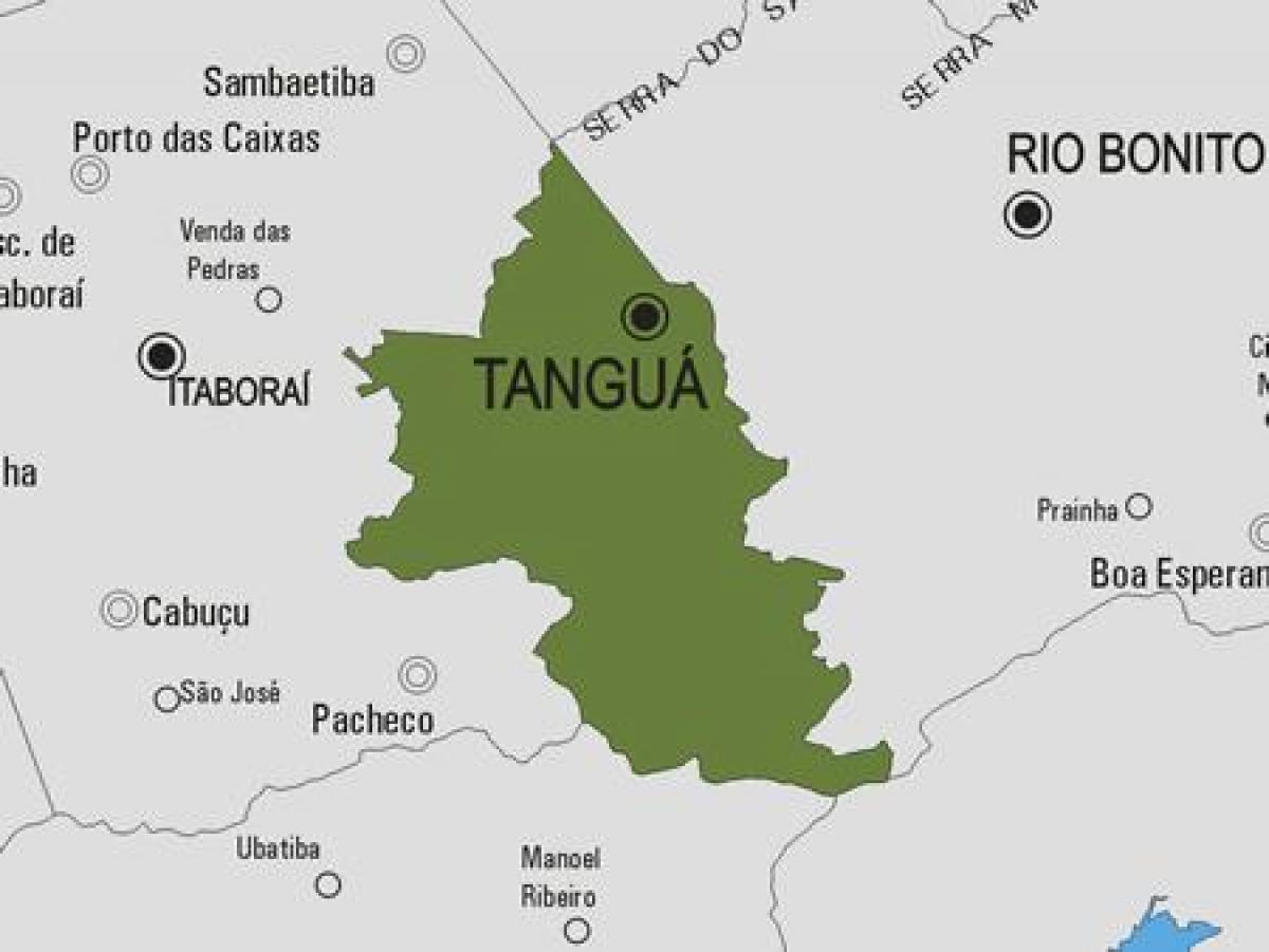 Mapa gminy Tanguá