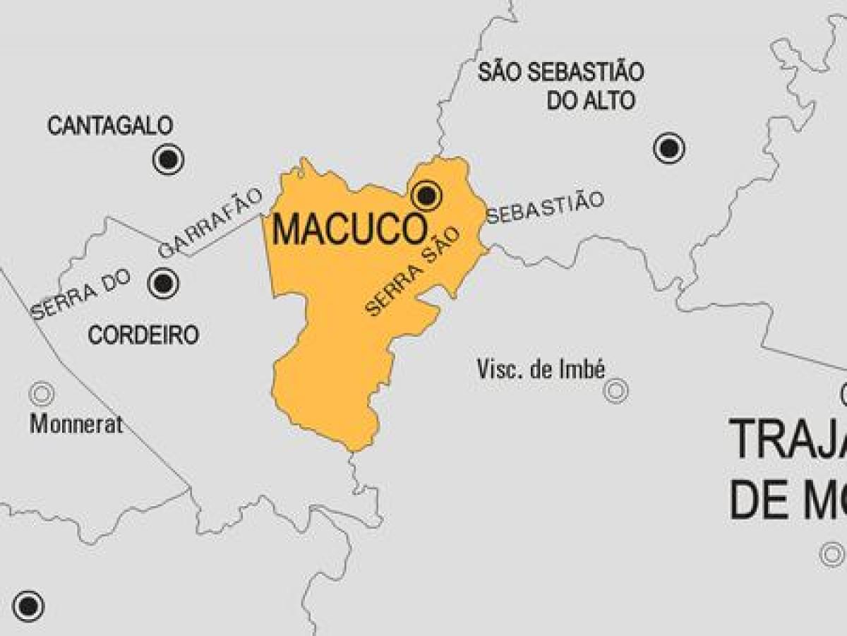 Mapa gminy Макуко