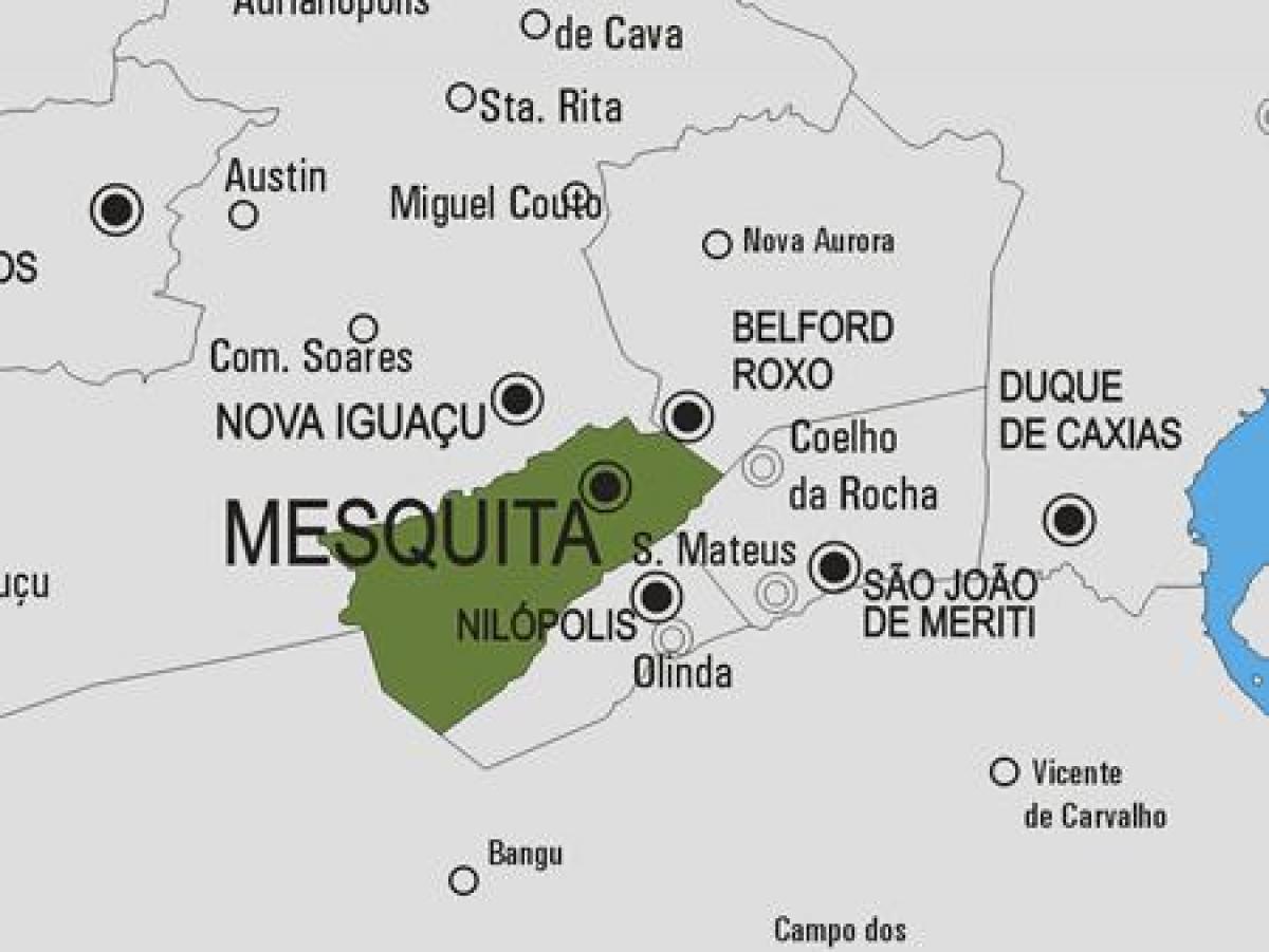 Mapa miejscowości Mezquita