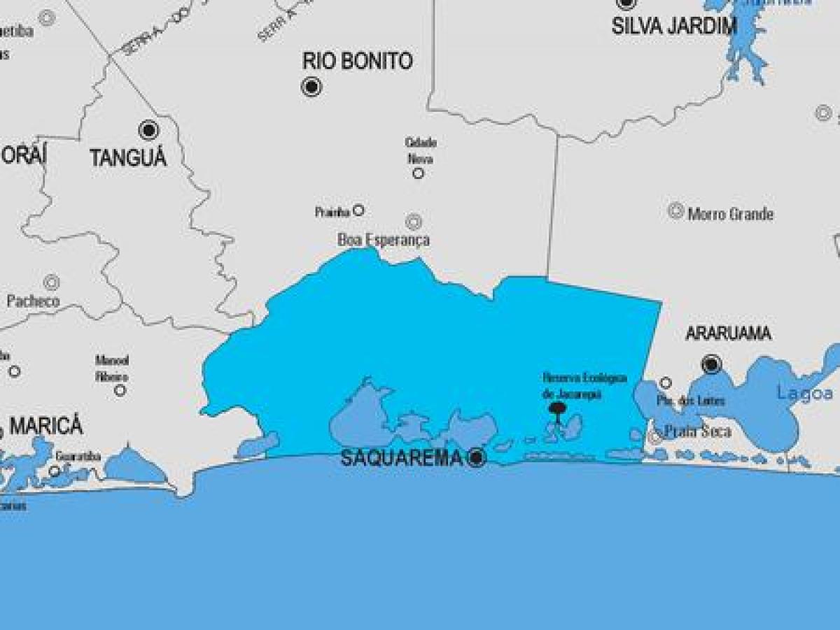 Mapa miejscowości Saquarema