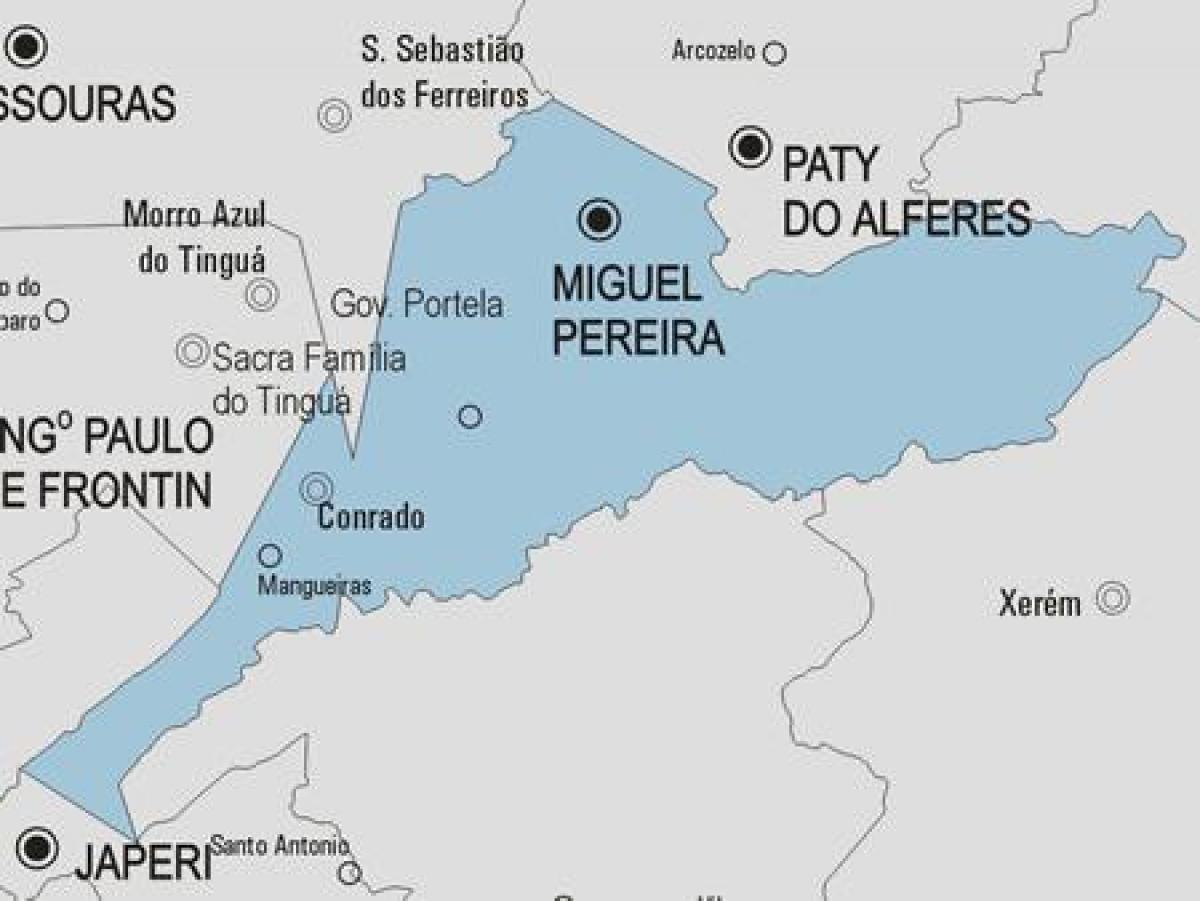 Mapa Miguel Pereira gmina