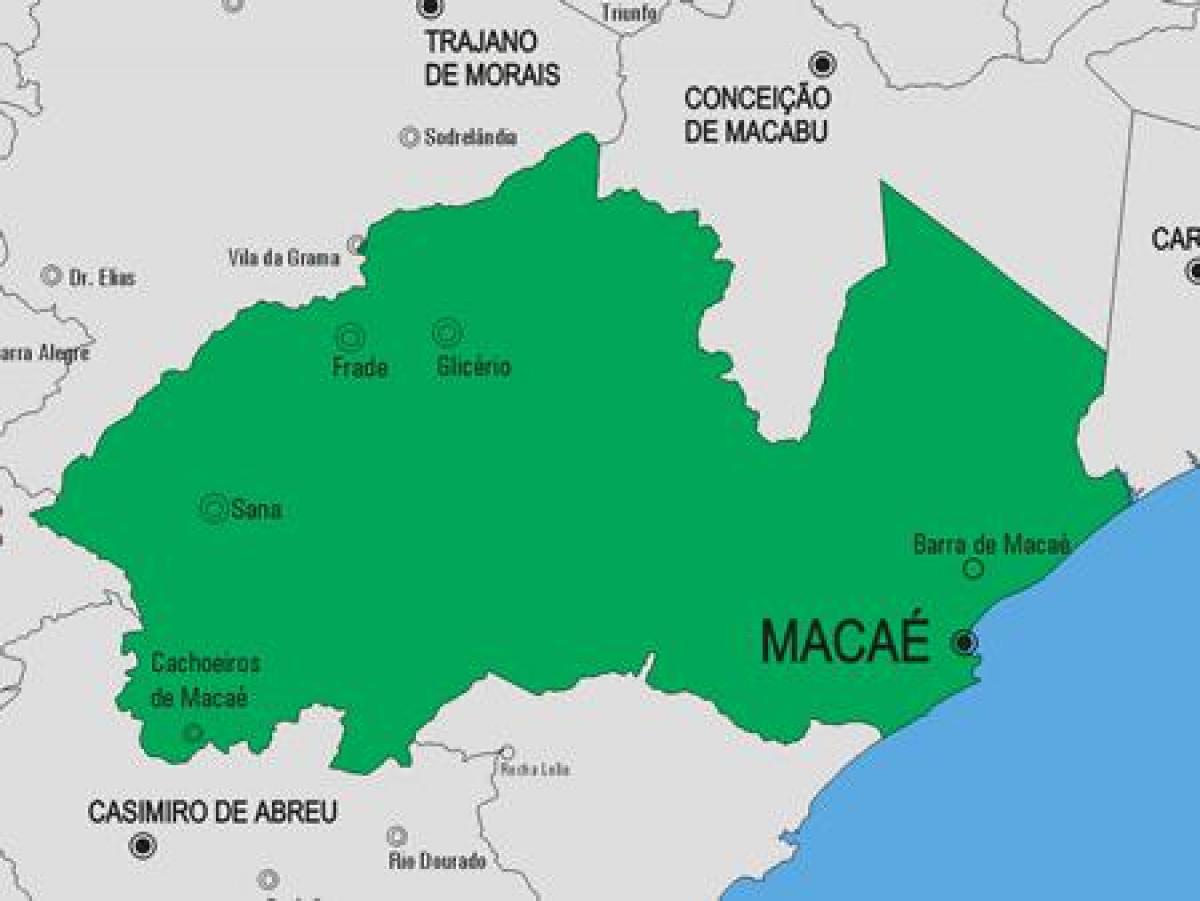 Mapa gminy Macaé