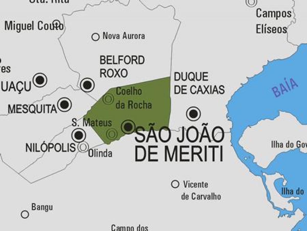 Mapa San Juan de Мерити gmina