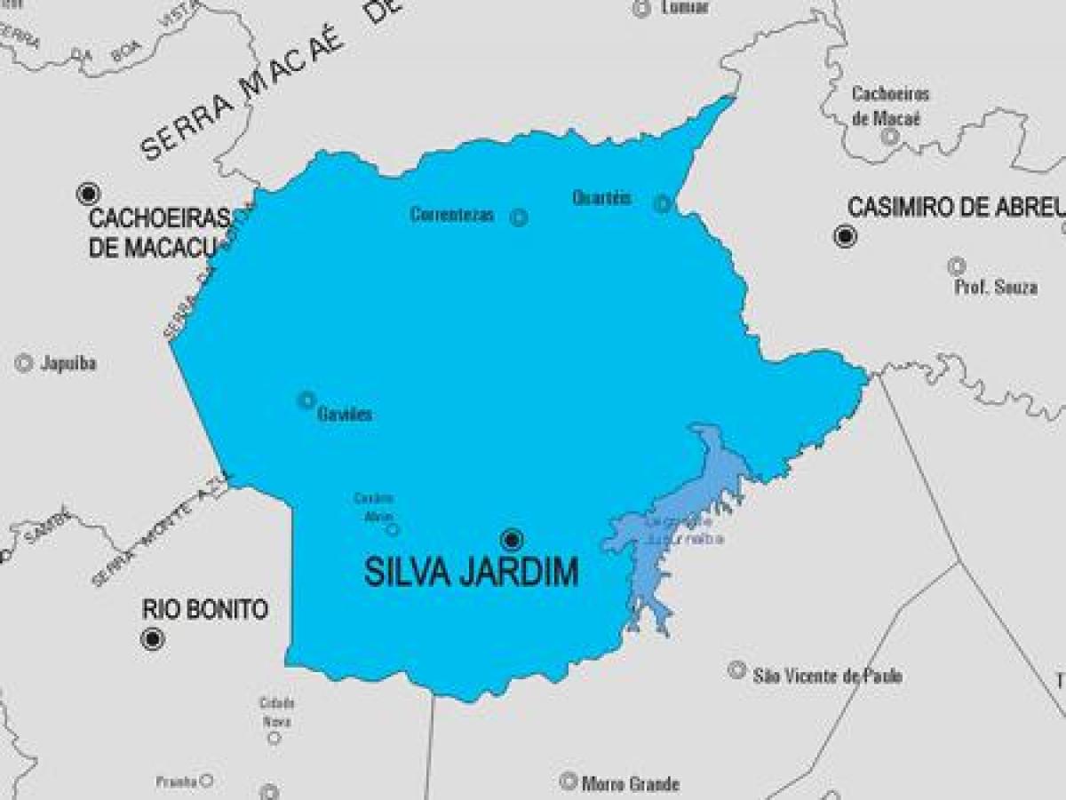 Mapa gminy Silva-Jardim