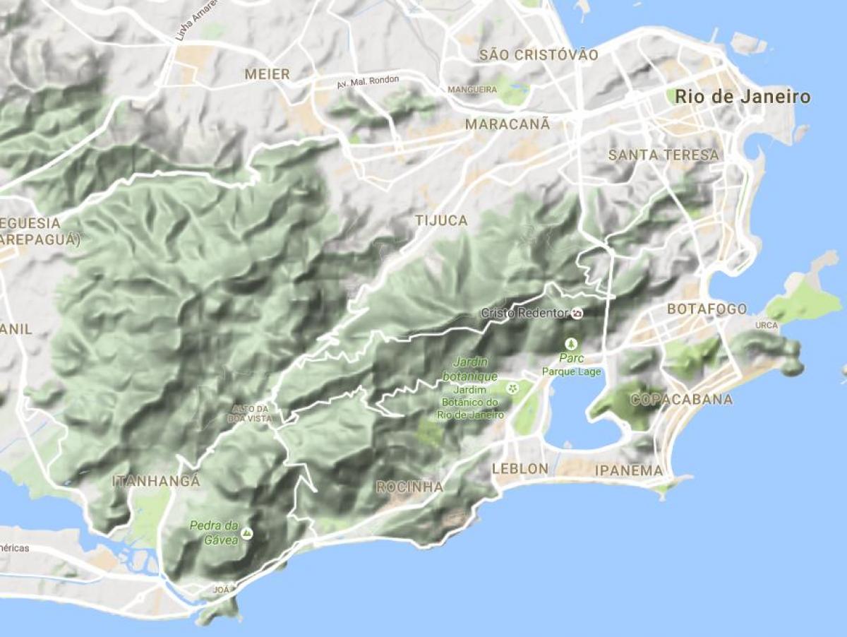 Karta terenu Rio de Janeiro