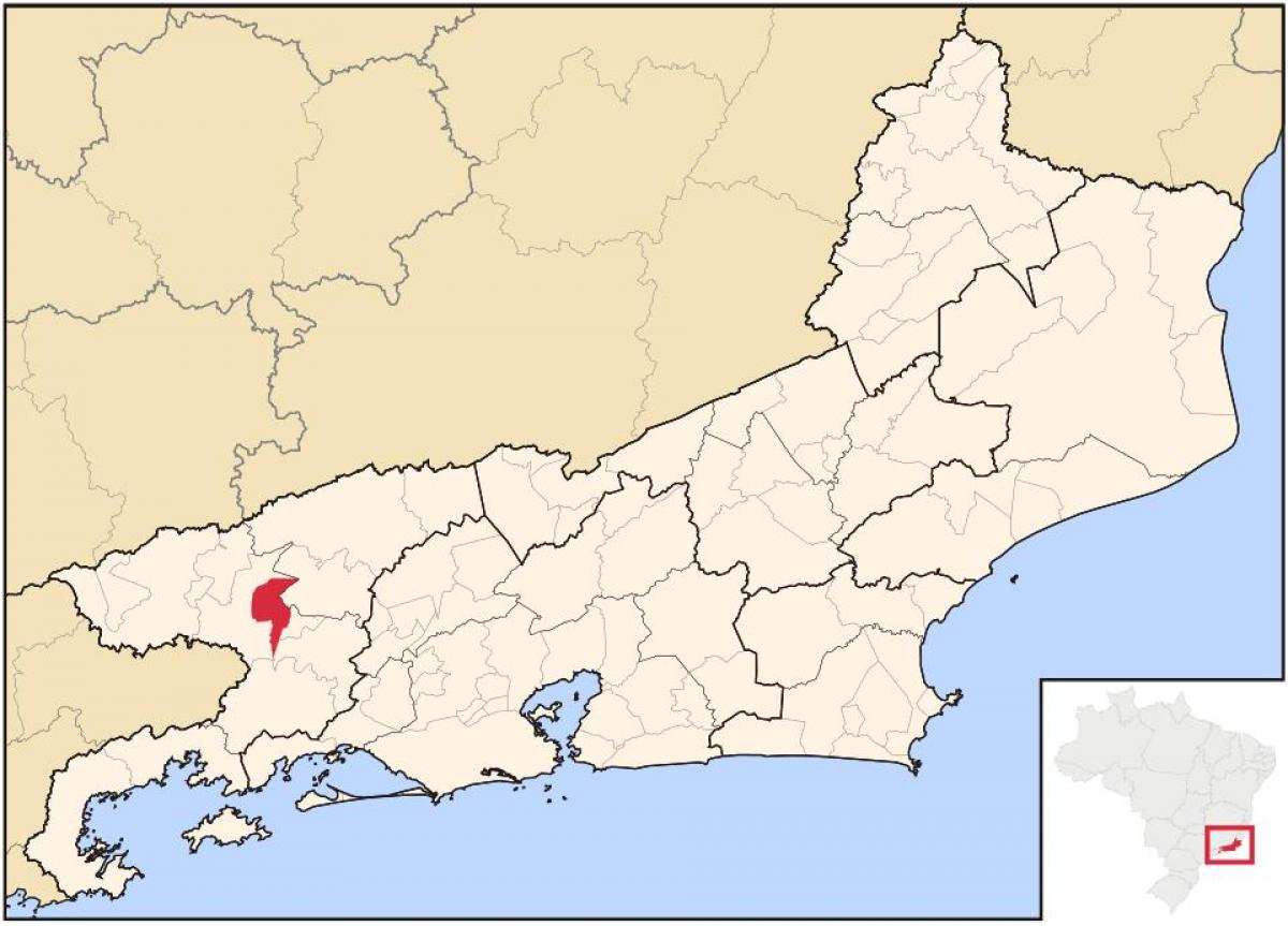 Mapa Волта-Redonda