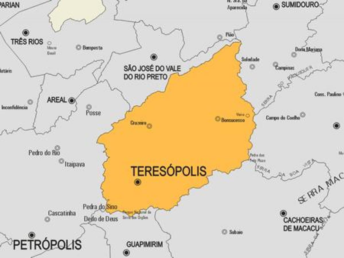 Mapa gminy miasta Терезополис