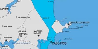Mapa miejscowości Cabo Frio