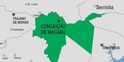 Mapa Conceição de Macabu gmina