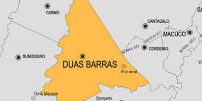 Mapa gminy Dua Баррас