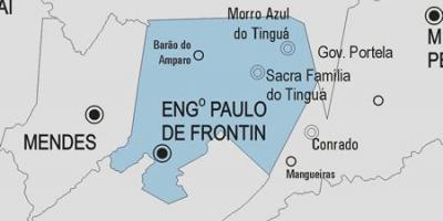 Mapa Engenheiro Paulo di Фронтин gmina