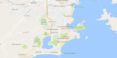 Mapa favela Видигал
