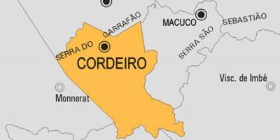 Mapa gminy Cordeiro