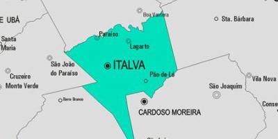 Mapa gminy Italva