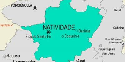 Mapa gminy Natiwidade