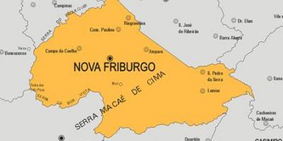 Mapa муниципии Nova friburgo