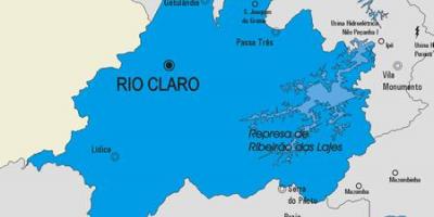 Mapa gminy Rio Claro