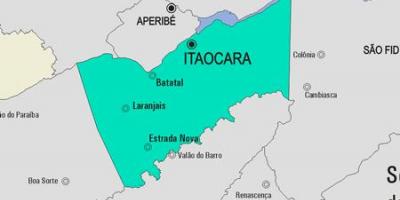 Mapa gminy Итаокара