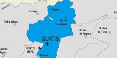 Mapa gminy Куатис