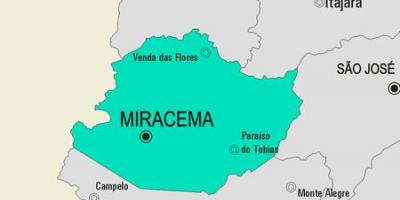Mapa gminy Мирасема