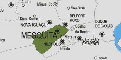 Mapa miejscowości Mezquita