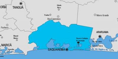 Mapa miejscowości Saquarema