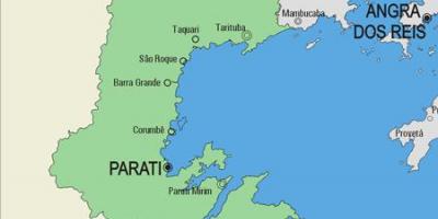 Mapa miejscowości Paraty