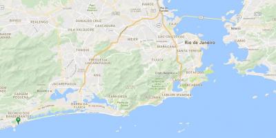 Mapa plaży Recreio dos Bandeirantes