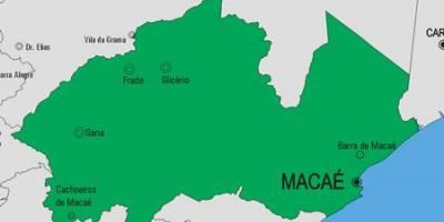 Mapa gminy Macaé