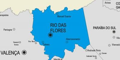 Mapa Rio das Ostras gmina