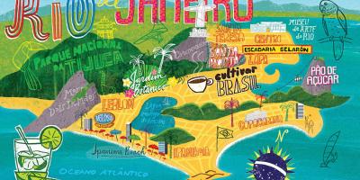 Mapa Rio de Janeiro tapety