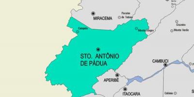 Mapa Santo antonio de-gmina Pádua