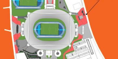 Mapę stadionu João авеланжа w энженьяне