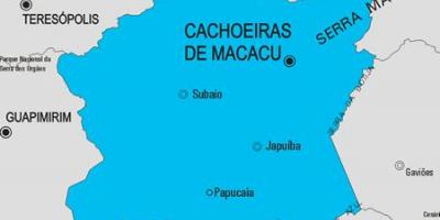 Mapa кашуэйрас-macacu gmina