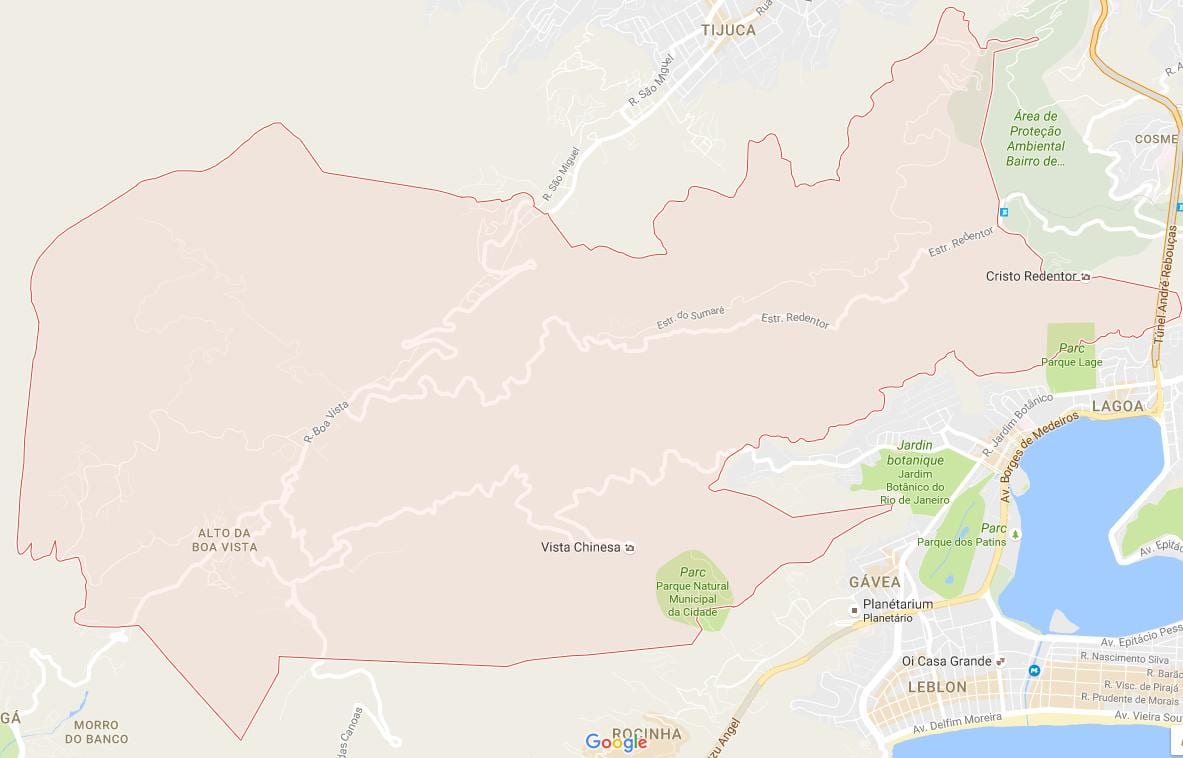 Mapa Alto da boa Vista