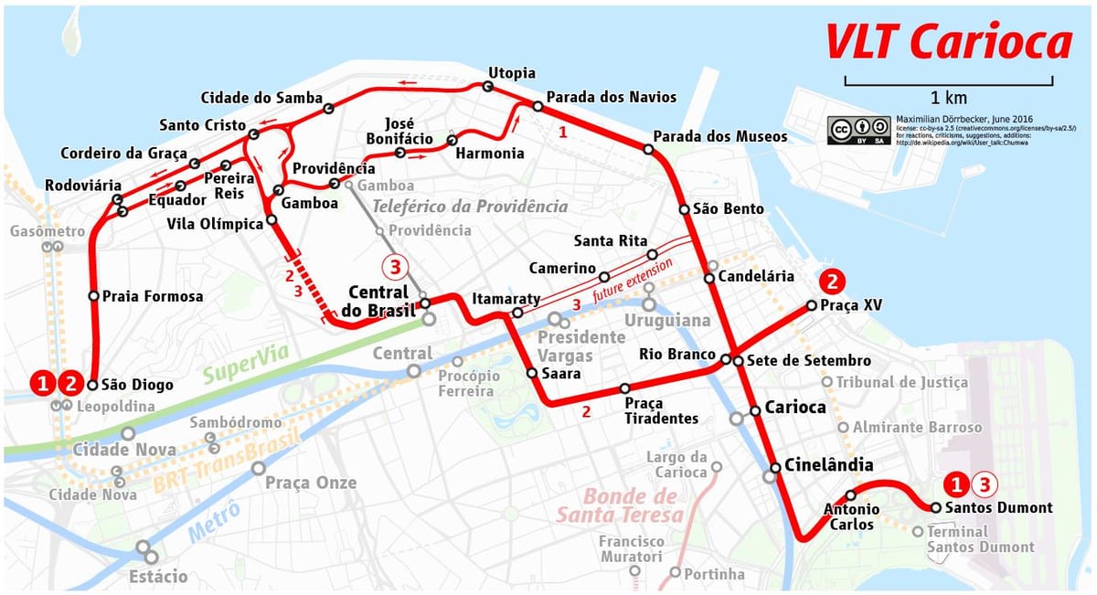 Mapa ВЛТ Rio de Janeiro