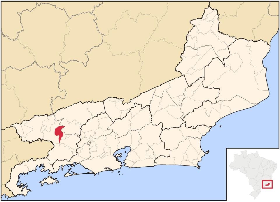 Mapa Волта-Redonda