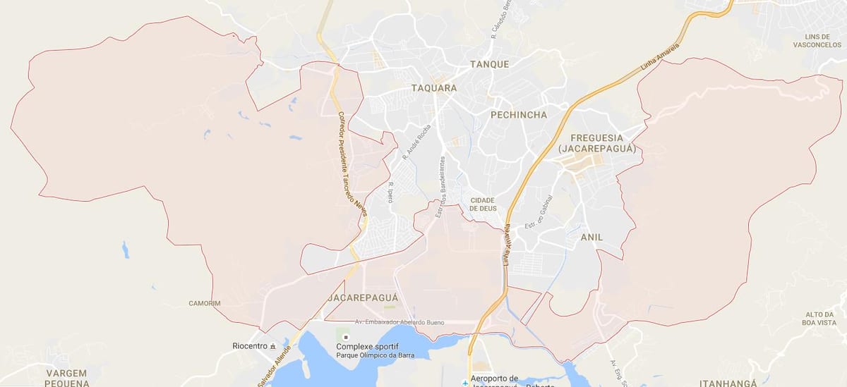 Mapa Жакарепагве