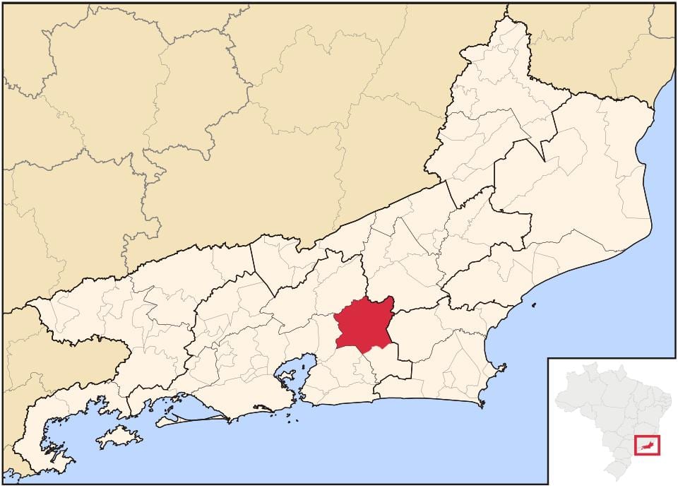 Mapa кашуэйрас-macacu