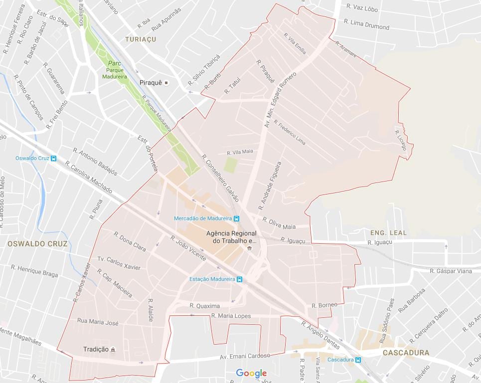 Mapa Мадурейра
