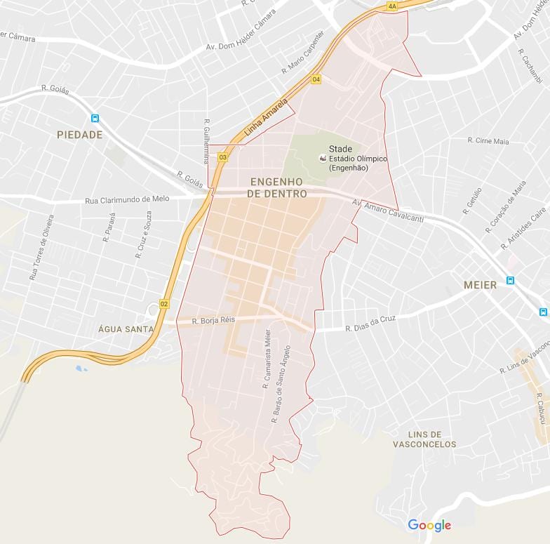 Mapa Энгенью de Lasciato