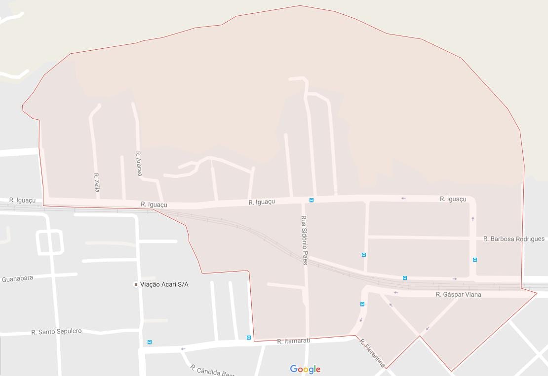 Mapa Энженьейру Леал