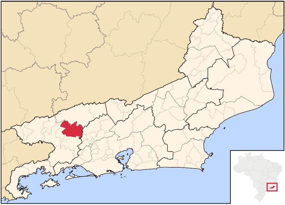 Mapa Barra do pirai