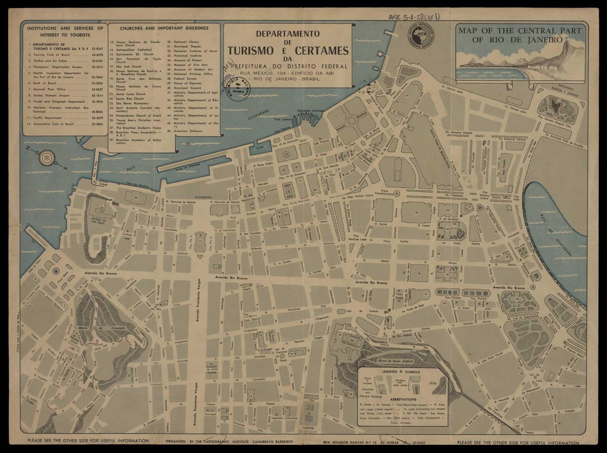 Mapa byłej Rio de Janeiro